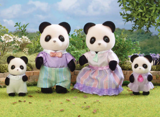 Familia de Osos Panda - Sylvanian Families