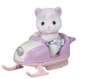 Leopardo de Nieve Kinder Sentado - Sylvanian Families