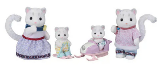 Familia de Leopardos de Nieve - Sylvanian Families
