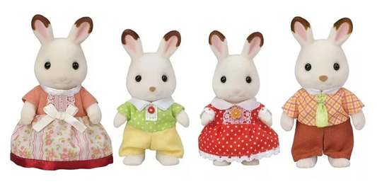 Familia de Conejos Chocolate - Sylvanian Families